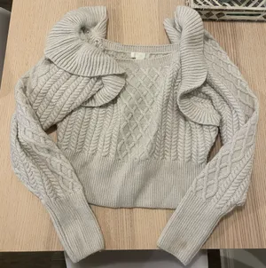 Cream H&M Sweater Knit thumbnail 1