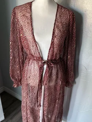Express wine Lace cardigan thumbnail 1