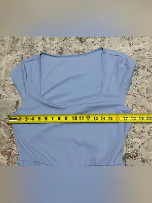 Halara SoftlyZero Airy U Neck Cap Sleeve Pocket Yoga Romper XL blue thumbnail 9