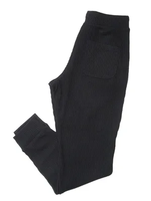 NWT Alo Yoga Muse Sweatpant in Black Ribbed Tapered Jogger Pants S thumbnail 5