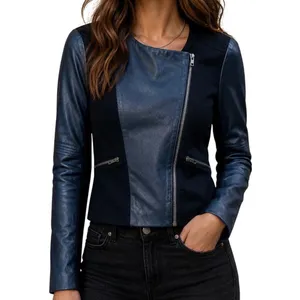 Maurice's Moto Jacket Biker Style Small Black Faux Leather Zipper Grunge Whimsy‎ goth thumbnail 10