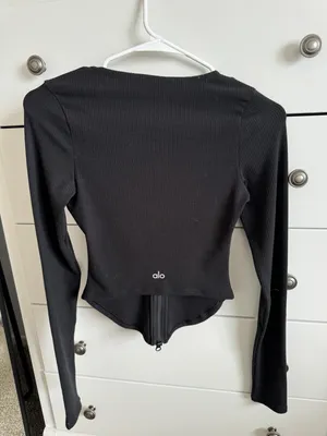 Alo Ribbed Stardust Long Sleeve thumbnail 3