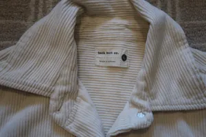 Back Beat Co. Cream Corduroy Crop Jacket thumbnail 2