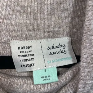 Saturday Sunday Anthropologie Oversized Midi Sweater Dress S Cozy Knit Lounge thumbnail 6