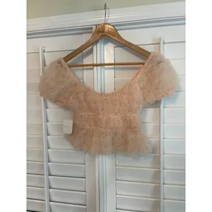 Altar'd State Pink‎ Rose Top Size XS thumbnail 2