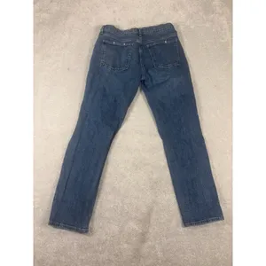 GAP Jeans Women's Blue 6/28 Distressed Regular‎ Girlfriend Mid Rise Wash Denim thumbnail 5
