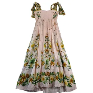 Farm Rio Botanical Beauty Pink Laces Cup‎ Midi Dress Floral Size M 334844 thumbnail 14