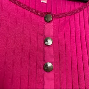 Free People Movement Bella Layer Henley Top Passion Fruit size S Small thumbnail 14