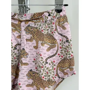 Printfresh Bagheera Pink Leopard Cotton Pajama Sleep Shorts Womens Size XS thumbnail 4