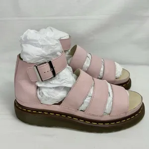 Dr Martens Clarissa Chunky Leather Sandals In Bubblegum Pink Womens Sz 10 EU 42 thumbnail 3