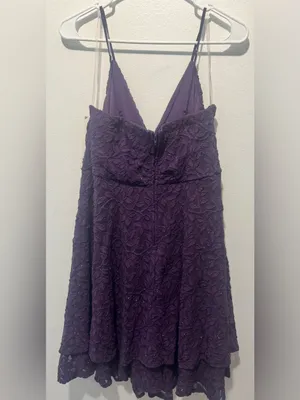 Emerald Sundae Purple Lace Mini Dress thumbnail 6