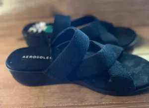 New Aerosoles women's Ilona Wedge Sandals size 7.5 black thumbnail 5