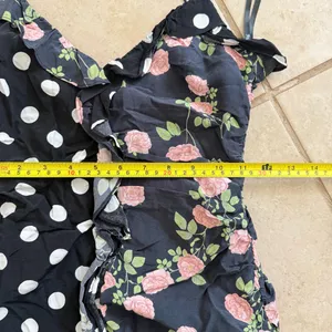 For Love & Lemons Mochi Shirred Mini Dress XS thumbnail 4