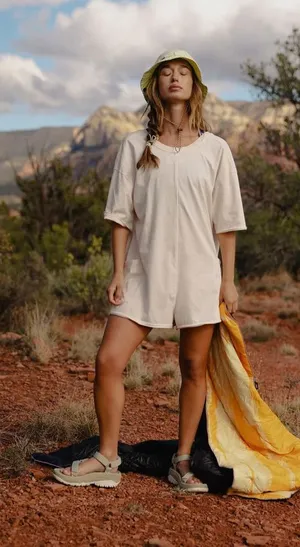 Free people Hot Shot Tee Romper thumbnail 1