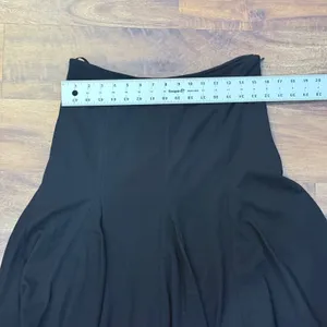 Lauren Ralph Lauren Black Paneled A-Line Skirt Size 6 Side Zip Rayon Blend thumbnail 5