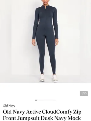NWT Old Navy CloudComfy Long Sleeve Jumpsuit - size M thumbnail 9