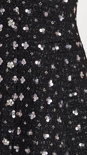 Danielle Guizio Shiloh Sequin Tweed Mini Dress thumbnail 6