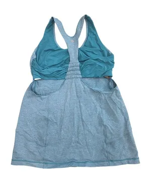 Lululemon Athletica Blue Racerback Tank Top Built-In Bra Size 12 thumbnail 1