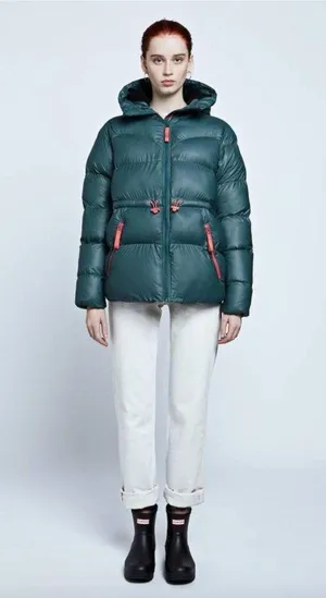 Hunter Original A Line Puffer Jacket Blue Womens Size Medium thumbnail 1