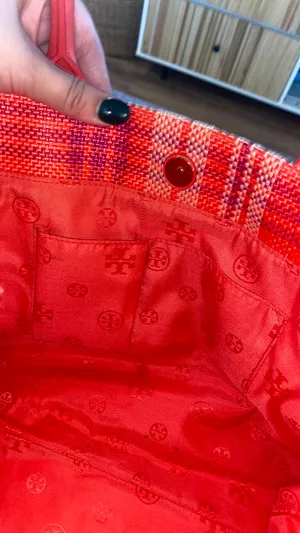 Tory Burch Pink Plaid Tote thumbnail 10