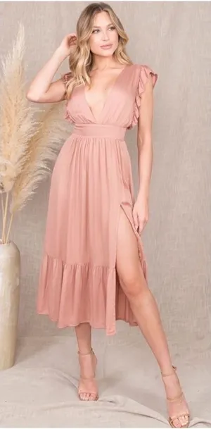 NWT MIDI dress Pink thumbnail 1