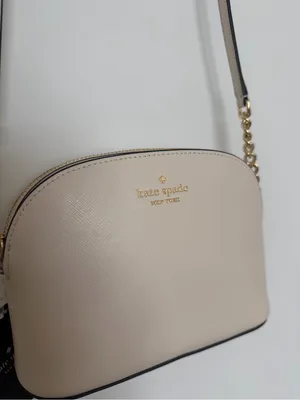 kate spade Cream Leather Dome Crossbody with Gold Chain thumbnail 2