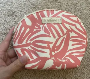 Kate Spade Grant Street Keri Domed Cosmetic Case - Pink & White thumbnail 1