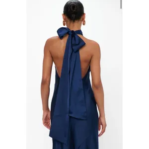 Show Me Your MuMu Lisa Maxi Dress Midnight Navy Size Medium thumbnail 4