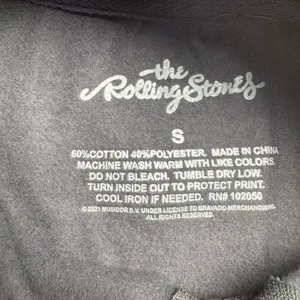 Rolling‎ Stones Quarter Zip Pullover Sweatshirt Charcoal Gray Band Music Size S thumbnail 2