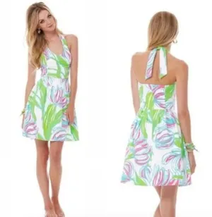 Lilly Pulitzer 'Ring the Bellboy' Ross Halter Dress in Floral Tulip Print thumbnail 2