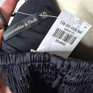 Abercrombie Black Satin Camille Maxi Dress NWT XXL thumbnail 4
