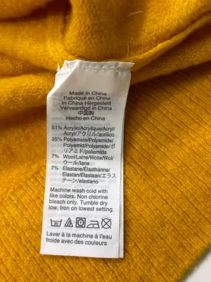 J. Crew Wool Blend Women's Scoop Neck Sweater in Marigold Size Medium thumbnail 6