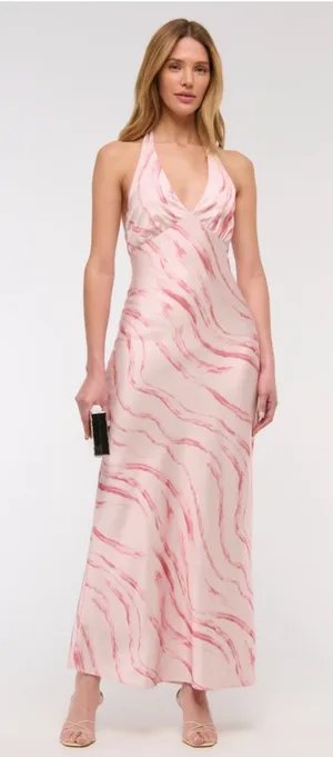 Abercrombie Halter Maxi Dress thumbnail 1