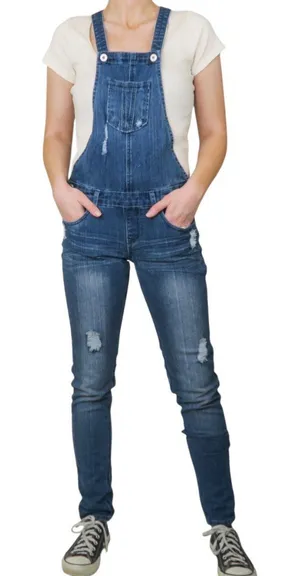 Vintage Y2K Bongo Denim Skinny Overalls thumbnail 1