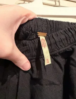 Free People Quinn Harem Pants Black thumbnail 3
