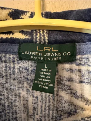 Lauren Ralph Lauren Aztec Design‎ Pullover Hoodie Size Large thumbnail 4