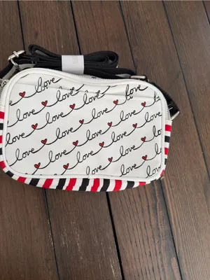 Brighton LOVE SCROLL Canvas Crossbody Bag New With Tags thumbnail 4