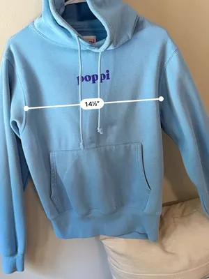 Poppi x Target Light Blue Graphic Hoodie Women’s Small thumbnail 7