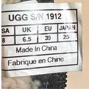 UGG Australia Boots Womens 8 Black Suede‎ Shearling Lined Buckle Moto Lug Sole thumbnail 13