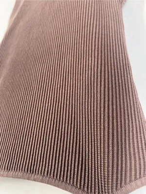 Babaton Ribbed Cami Mini Dress in Brown thumbnail 4