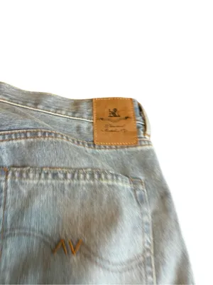 Denimist Lindsay Slim Boyfriend Jeans Light Wash Denim Distressed Size 31 Womens thumbnail 10