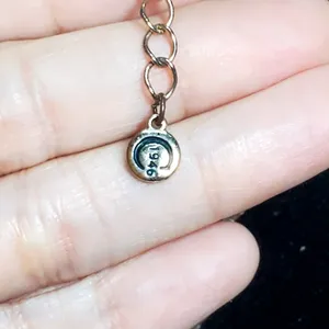 Cato C 1946 Serenity Prayer Necklace 34" Religion Spiritual Cross Rhinestone thumbnail 2