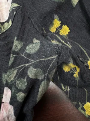 Ariat Black Floral Blazer Jacket Size Large thumbnail 2