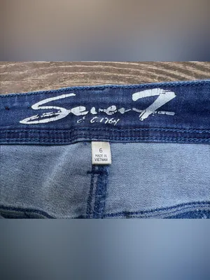 Seven7 Women’s Blue Denim Casual Stretch 5 Pocket Streetwear Bermuda Shorts|Sz:6 thumbnail 11