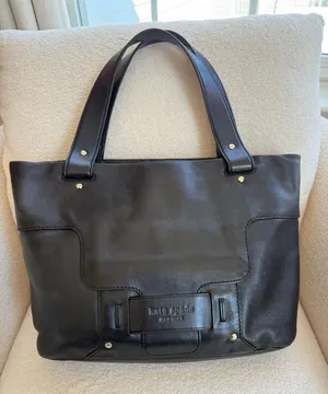 Kate Spade New York Savona Malea Tote Bag Women Black Shoulder Strap Leather thumbnail 1