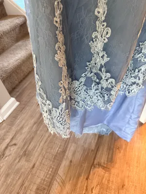 Trumpet/Mermaid Sweetheart Sleeve Long/Floor-Length Tulle Prom Dress With Appliqued thumbnail 5