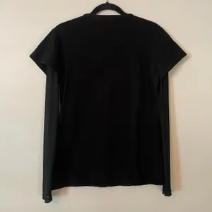 Dolls Kill Hello Kitty Friends Black Doomed Egg Long Sleeve Sheer Sleeve Small thumbnail 7