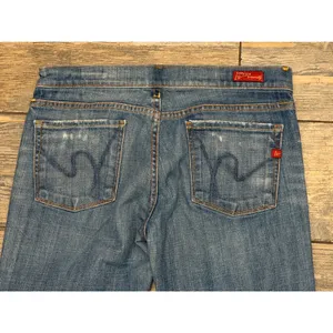 Citizens of Humanity Kelly 001 Low Rise Bootcut Jeans Blue Size‎ 29 USA Y2K Crop thumbnail 11