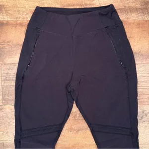 Athleta Highline Hybrid Ankle Pants Women's Activewear Black Leggings thumbnail 4