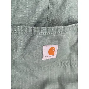 Carhartt Womens Shorts Green Ripstop Roll Tab Utility Cargo 18 thumbnail 6
